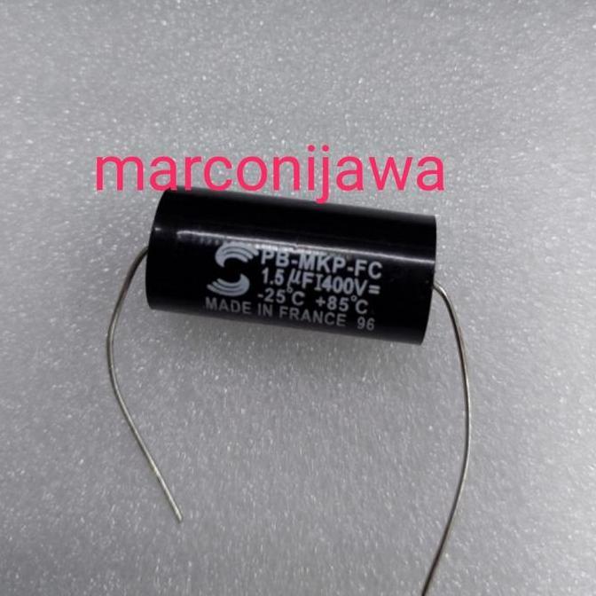 CAPASITOR SOLEN 1.5UF 400V AXIAL KAKI KANAN KIRI BL27