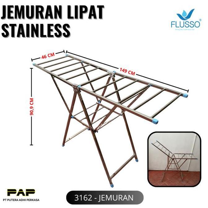 Jemuran Baju Lipat - Tempat Jemur Baju Foldable Drying Rack Gantungan Laundry