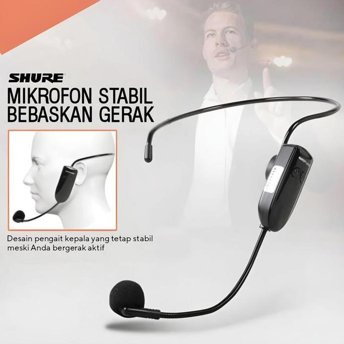 Msu- Mic Imam Bando Wireless Shure Mic Headset  Shure Wireless Suara Mantap