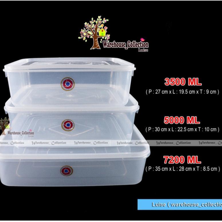 Sealware 3500ml, 5000 ml dan 7200ml plastik transparan / Kotak Kue Donat Plastik OriPlast / Thinwall
