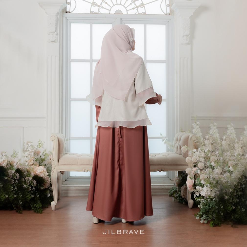ready stock jilbrave nada dress gamis outer feminine set couple keluarga sarimbit lebaran denada ser