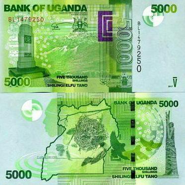 Uganda 5000 Shillings 2019