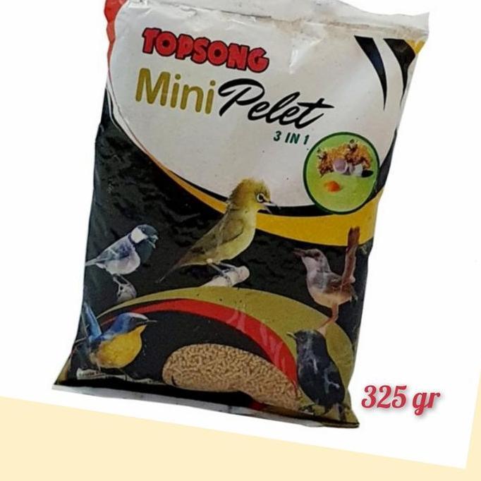 pur topsong mini coklat pakan burung ciblek cipo pleci dll voer kecil
