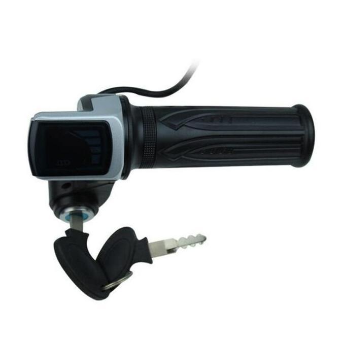 IDSTORE Handle Gas Sepeda Listrik Universal Andle Gas Sepeda Listrik 24v/36v/48v Dengan Indikator Ba