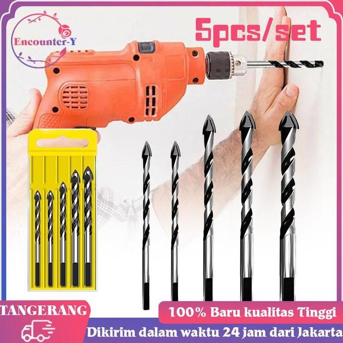 QINGACHO 5pcs/set Mata Bor Kaca Keramik Granit Mata Bor Granit granit keramik