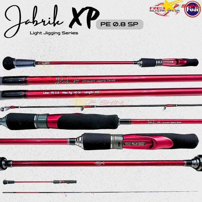 NEW Joran Light Jigging JABRIK XP GEN 2 PE 0.6 PE 0.8 PE 1.2 dan PE 2 Spinning Relix Nusantara Free 