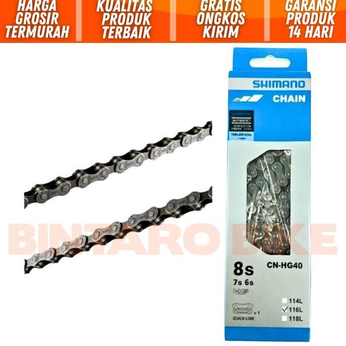 Rantai Sepeda CN-HG40 6 7 8 Speed Chain Rantai Sepeda Lipat Gunung MTB Roadbike DLL