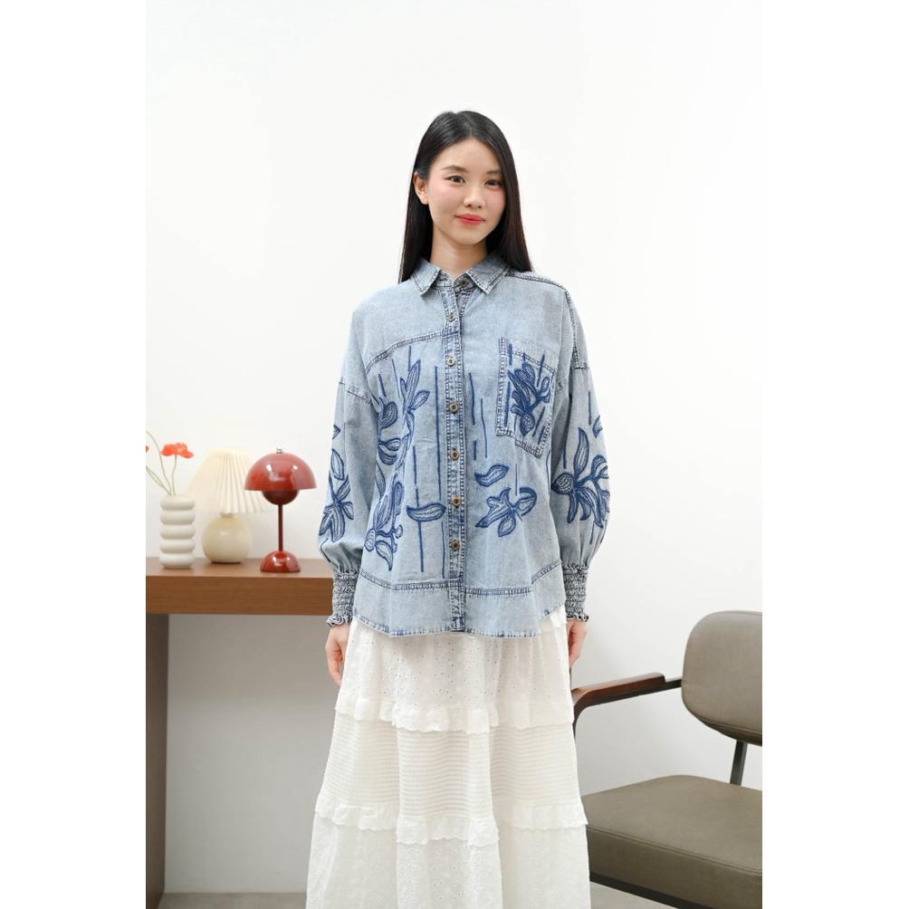 Garansi Pamela Jeans Oversized Bordir Premium