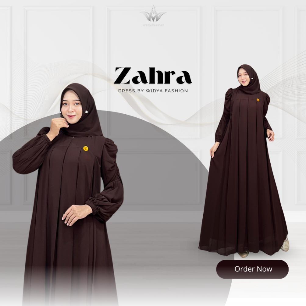 HOT DEALS Gamis Remaja - Gamis Busui - Zahra Dress Set Hijab Ceruty Babydoll Premium  By Widya Fashi
