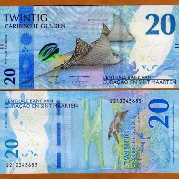 Curacao & St. Masrten 20 Gulden 2025