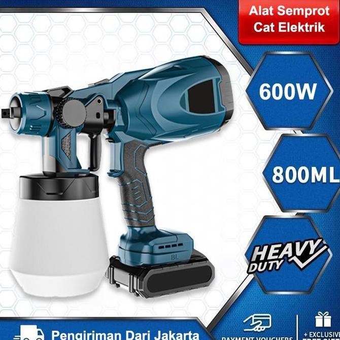 Mesin Semprot Cat Elektrik Nirkabel Berkekuatan 600W/Mesin Semprot Cat/ Kompresor Semprot Cat/Alat S