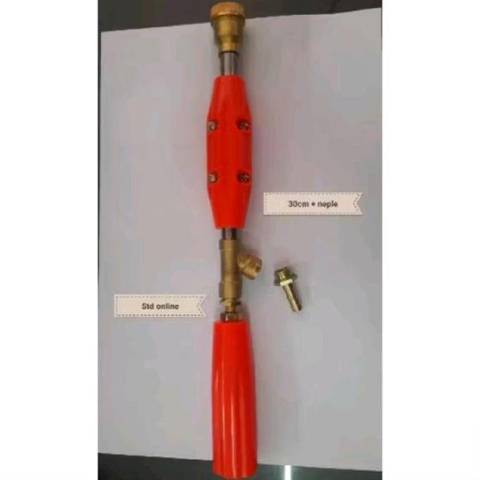 Stik gun cuci motor 30cm + neple Stik sprayer gun 30cm