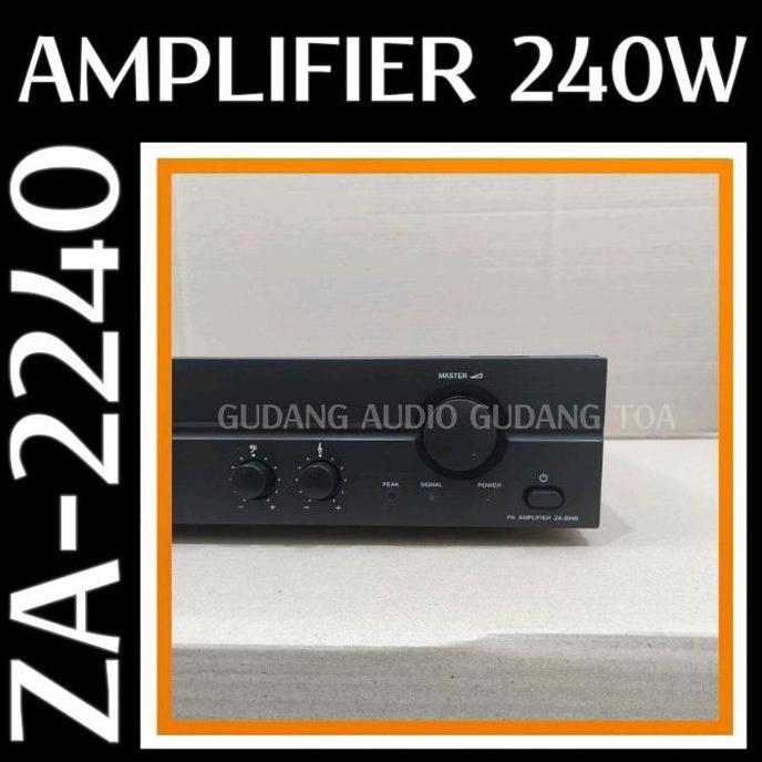 ZA-2240 POWER MIXER AMPLIFIER TOA AMPLI MASJID MUSHOLA ORIGINAL 240 WATT