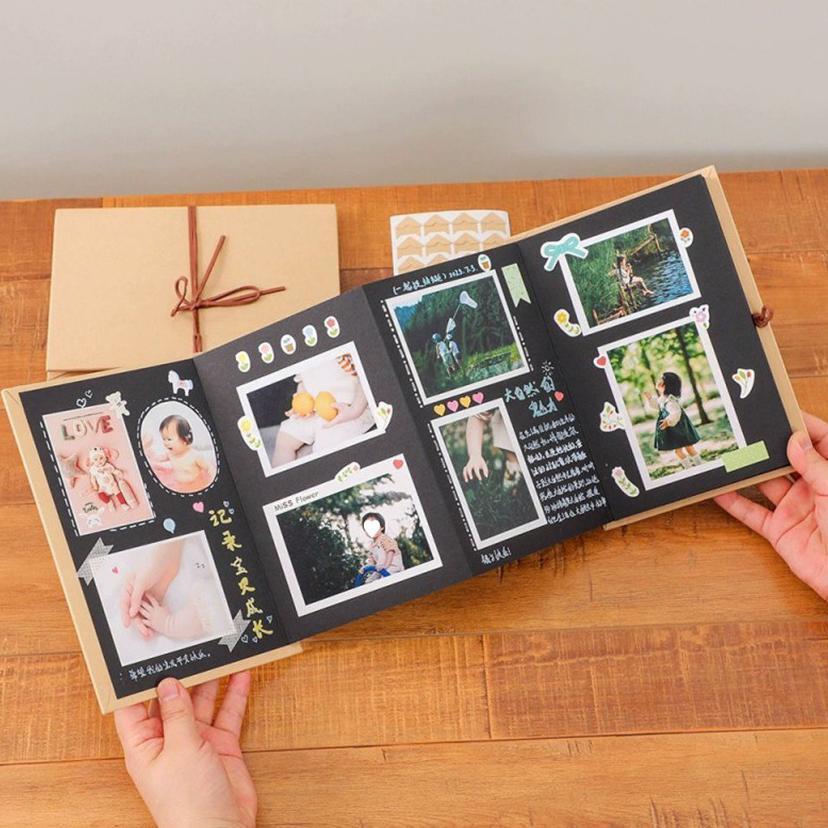 5/8inch Scrapbook DIY Album Foto Photocard Lipat Buku Foto Album polaroid / Scrapbook Album Polos Hi