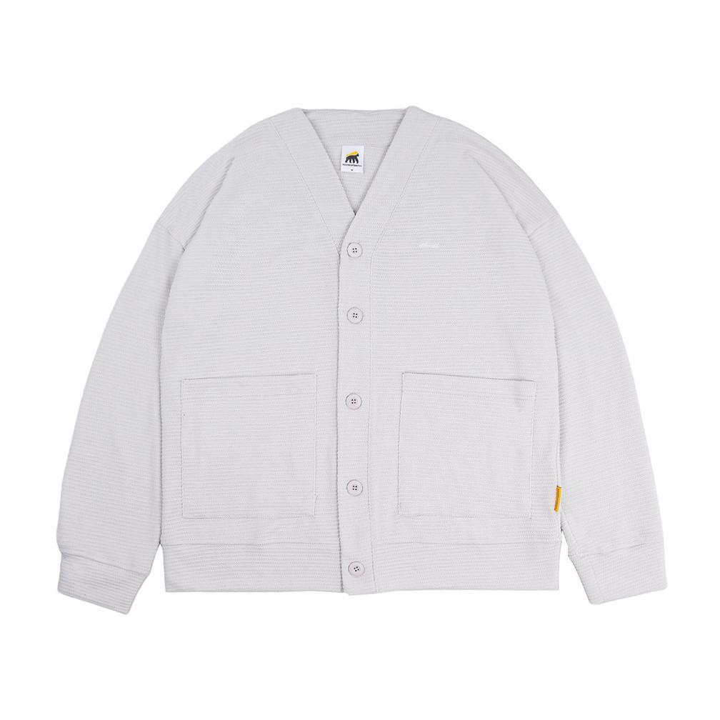 House of Smith Sweater Cardigan Oversized Pria - Basic Waffle Oversized Cardigan Ivory