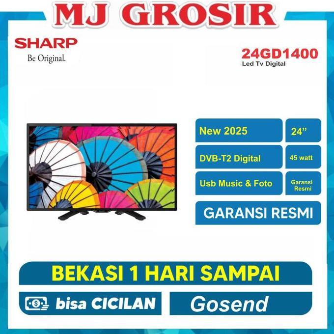 Tronic- Led Tv Sharp 24" 24Gd1400 / 24Hd 24 Inch Usb Hdmi