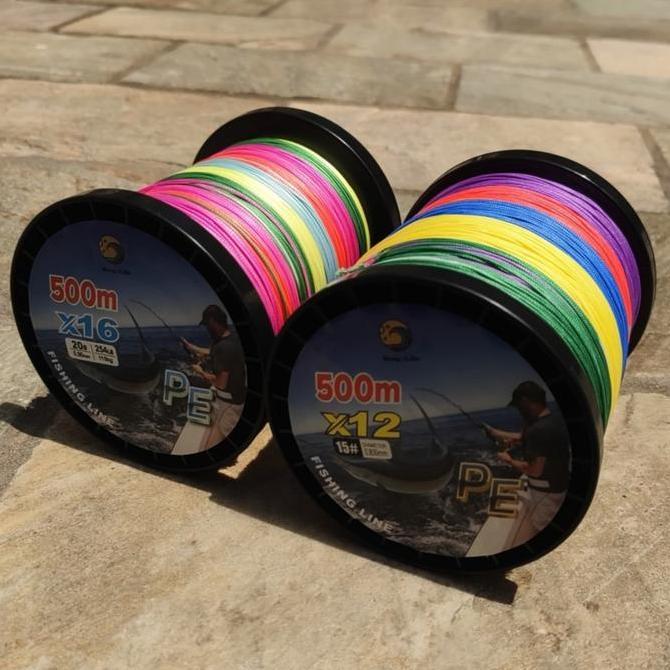 Bingolife 500m PE X12 X16 Senar Pancing Laut Senar Kepang Senar Pancing Tahan Aus Senar Pancing Kera