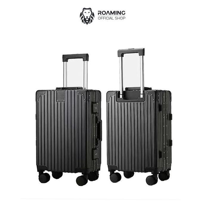 Roaming Koper A055 Kabin size 20 inch sd Bagasi size 28 inch Alumunium Frame TSA Lock 4 Roda 360 Rot