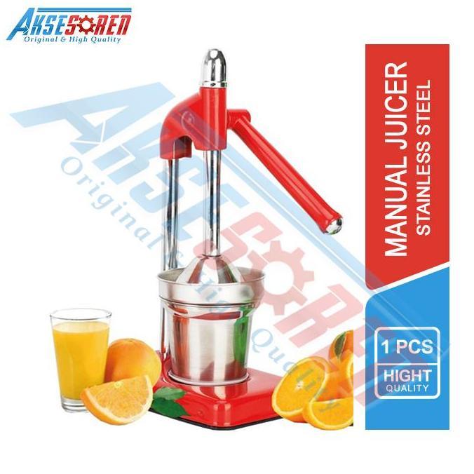 Aksesoren Juicer Manual / Alat Perasan Jeruk Stainless / Pemeras Buah Dan Sayur Tebal Steel
