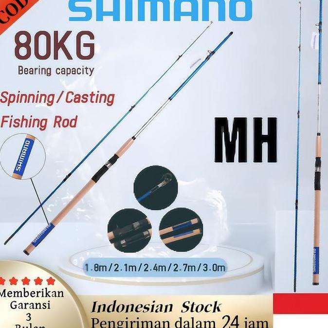 Promo Shimano Original Japan Casting Rod Spinning Rod Fishing Rod Mh Power Joran Pancing Ultra Light