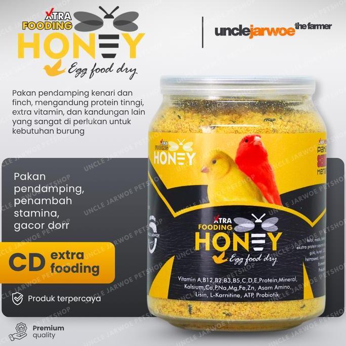 unclejarwoe Honey Egg Food Dry - Pakan Pendamping Burung Kenari Diskon