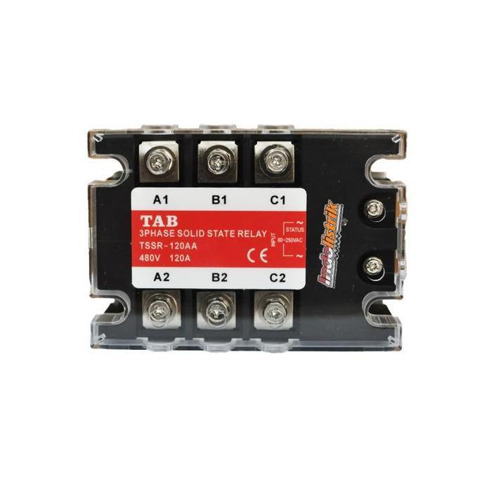 cverles Solid State Relay 3 Phase AC-AC 120A TAB - 3 Phase AC-AC 120 Ampere