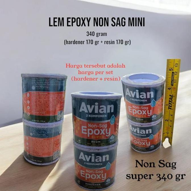 cvRudiyana - AVIAN-Lem-EPOXY-Non-Sag-2-Komponen (RESIN+HERDENER), Lem Kapal laut Diskon