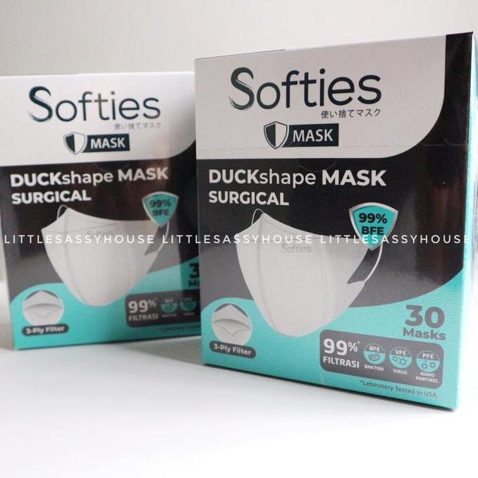 MASKER SOFTIES DUCKSHAPE SURGICAL BOX - masker duckbill - littlesassyhouse