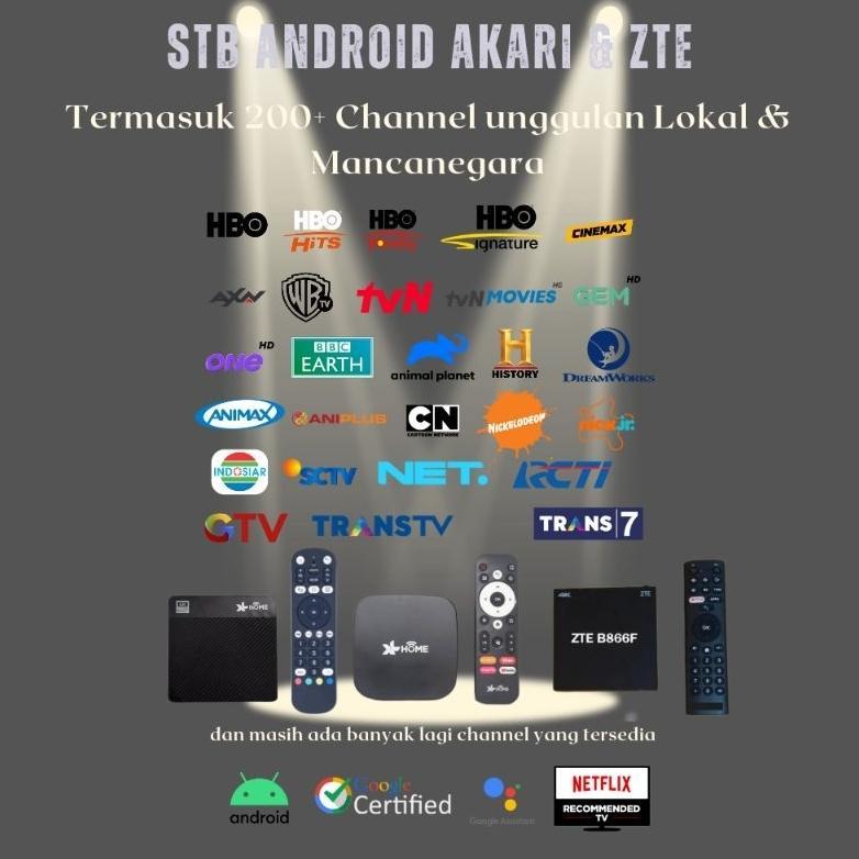 BEST DEALS STB AKARI AX512 AX810 & ZTE B866F ANDROID TV BOX 4K GOOGLE & NETFLIX CERTIFIED SIAP PAKAI