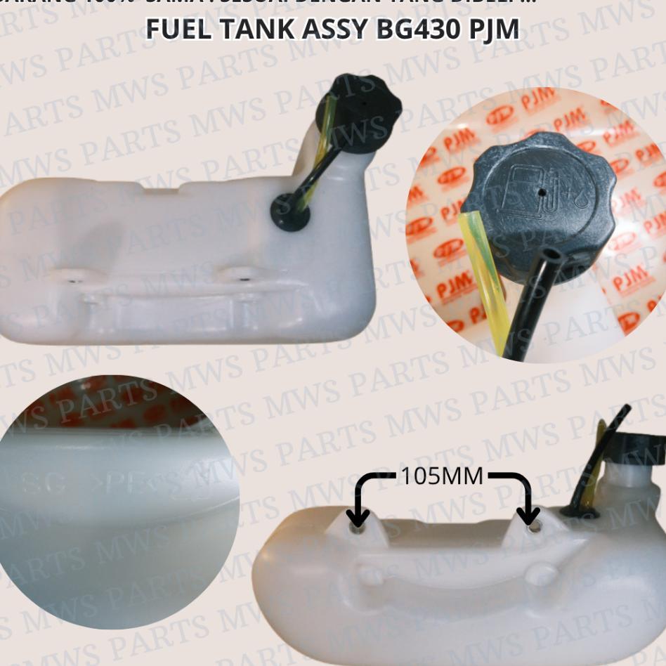Fuel Tank Assy Tangki Minyak Tangki Bensin Fuel Tank Mesin Babat Potong Rumput Paddly Krisbow Sawit 