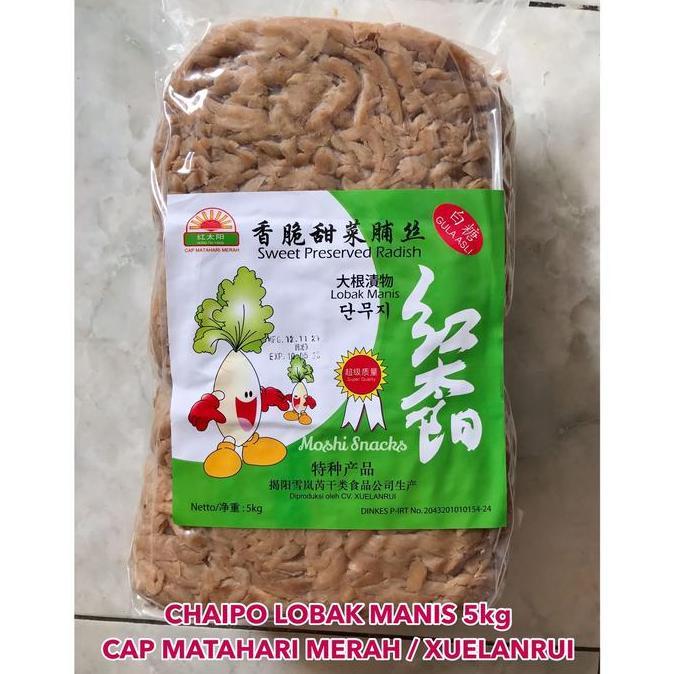 Lobak Manis Chaipo Caipo Cap Matahari Merah 5kg / Choiphu Choifu Coipu
