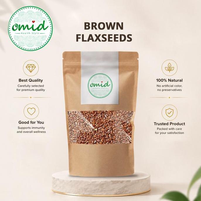 Brown Flaxseed | Biji Rami Coklat - 1 KG