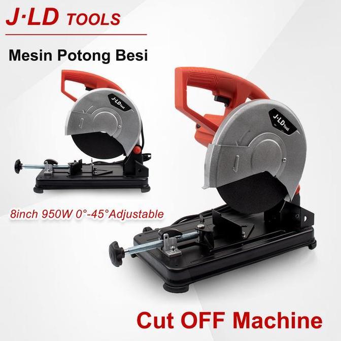 Terlaris Jld Mesin Potong Besin 8Inch Cut Off Machine 950Watt Gergaji Mitra J208 Mesin Potong Tulang