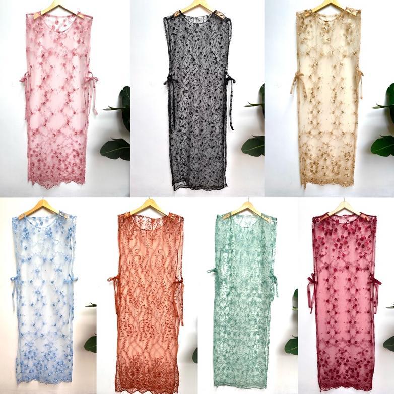 OUTER BROKAT LONG VEST TULLE VEST TILE BROKAT PANJANG MURAH