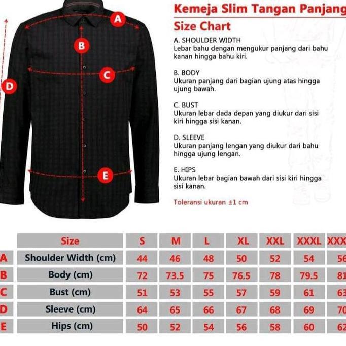 KEMEJA CARDINAL JEANS SLIMFIT PREMIUM QUALITY  Panjang