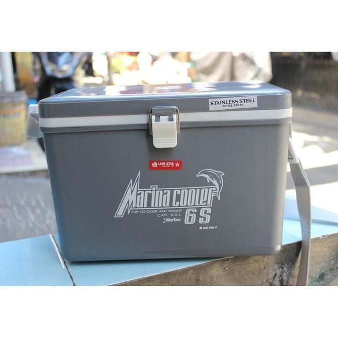 6S marina cooler box 5,5liter lion star tempat daging ikan piknik GJ