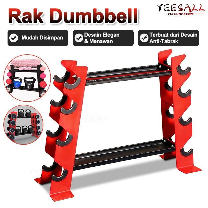 Dumbbell Rack 3 Tingkat Rak Barbel Home Gym Stand Dumbell  Rak Dumbbell 2 Lapisan - /Rack Dumbell 3 