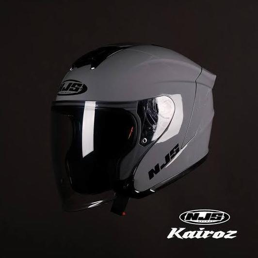 Promo Helm Njs Kairoz Grey Glossy
