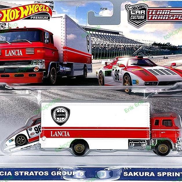 Termurah Hot Wheels Team Transport Q 2022 Lancia Stratos Group5 Sakura Sprinter