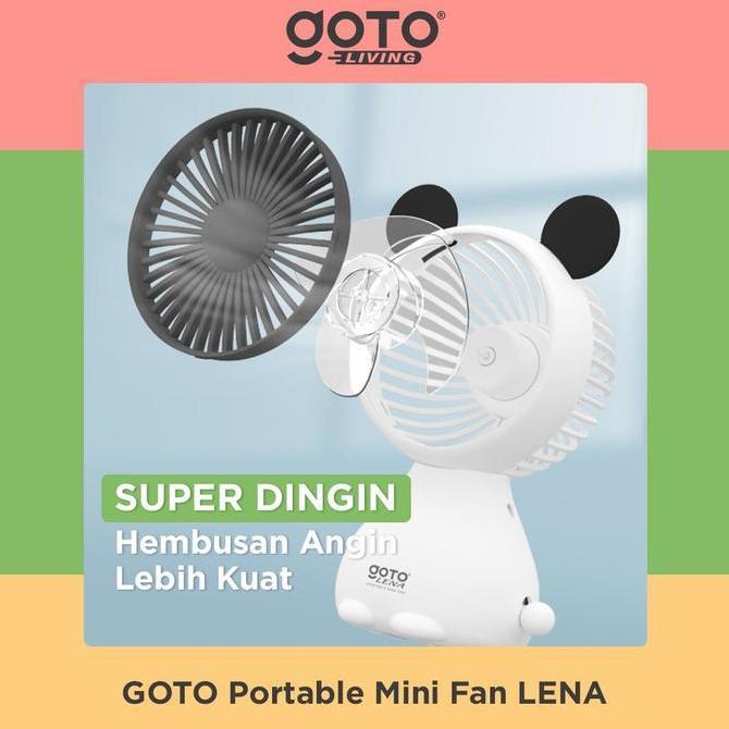 (Promo Special) Goto [COD] Lena Kipas Angin Kecil Karakter Mini Fan Duduk Meja Portable USB