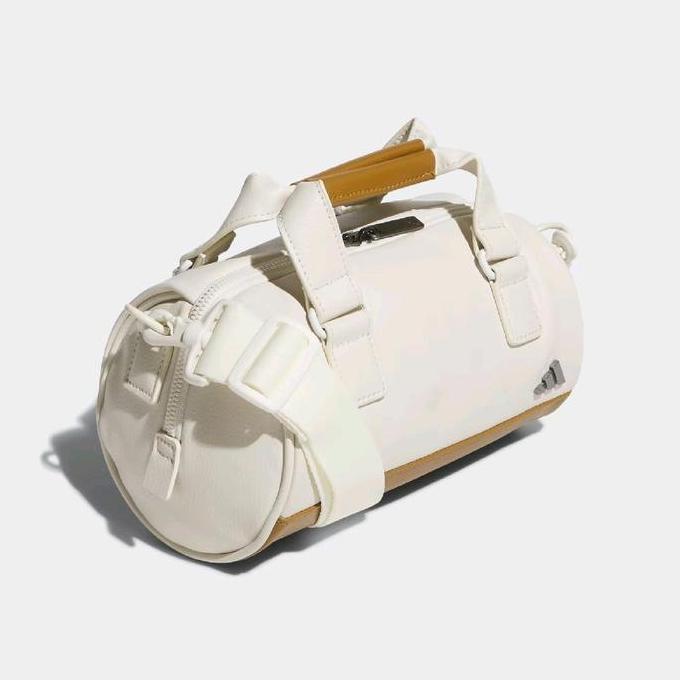 Ready Sale Tas Golf Mini Boston Bag Sling Bag Adidas Pu Drum Bag Beige White Promo Big Sale Terbaru 