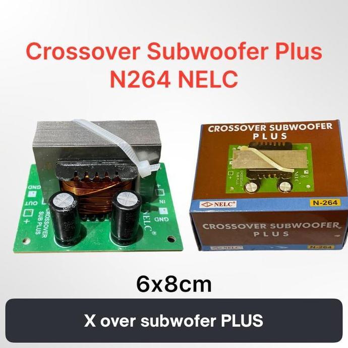 langsung order saja] Crossover subwoofer pasif PLUS | xover subwofer lebih jernih bagus N-264 NELC