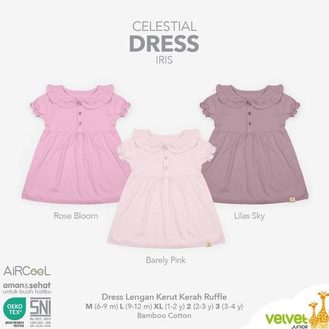 Velvet Junior Celestial Dress - Dress Anak Iris - Celestial 9