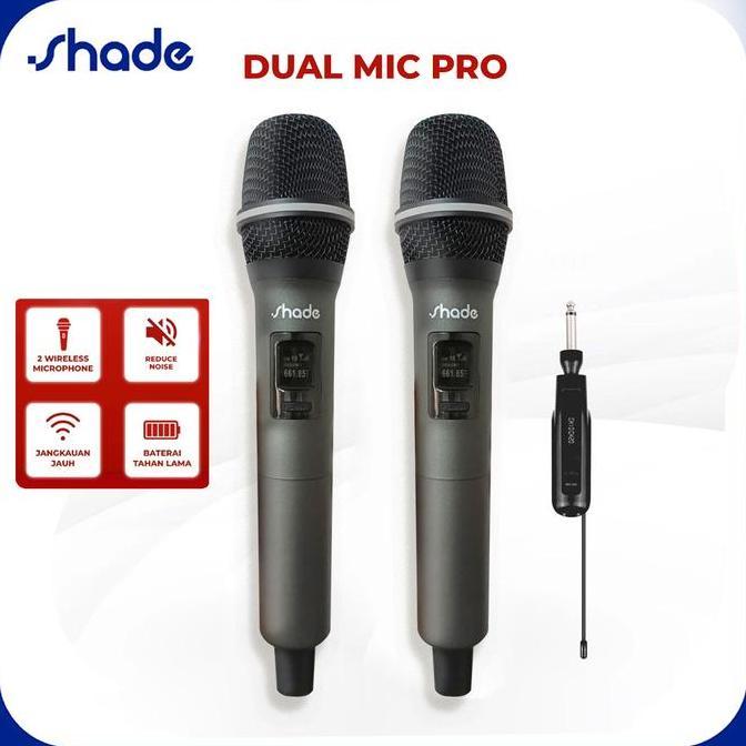 1dozzketer - Shade MIC-Shade Profesional Mic Wireless Microphone Karoke Mic - Mic Double Karaoke