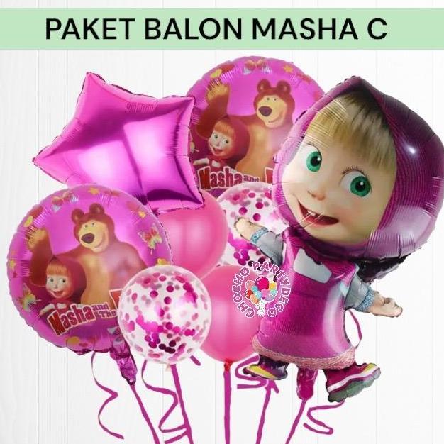 Paket Balon MASHA AND THE BEAR C / Dekorasi Ulang Tahun Masha And The Bear