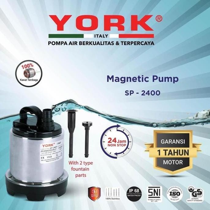 Pompa Celup Magnet York Sp-2400 | Magnetic Pump Sp 2400  Sp2400
