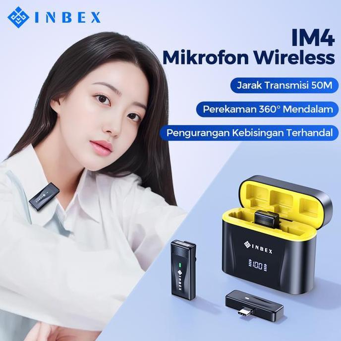 INBEX Microphone Wireless Mic Wireless Shure Clip On Mikrofon Lavalier