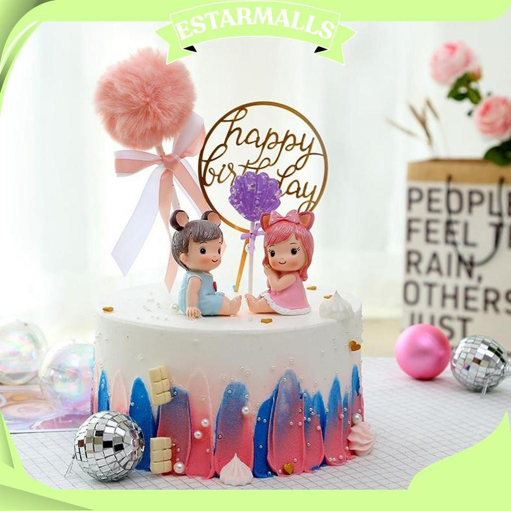 Dekorasi Pajangan Hiasan Kue Bayi / Cake Topper Newborn Baby Manyue 1 Bulan Allen Aile AS Ori