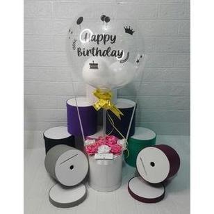 buket balon tarik uang api unggun bulat