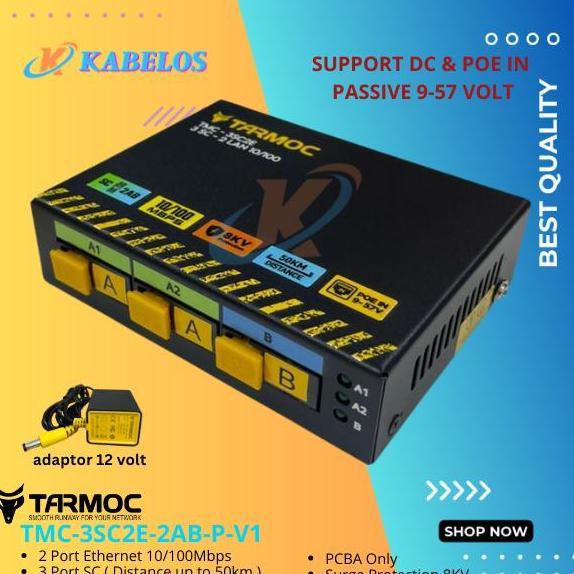 TERBARU - Media Converter 3 Port FO 2 Port LAN/ 3 FO 2 LAN / 3 SC 2 Rj45